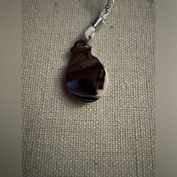 Ladybug with M bookmark w crystals and silver silk cord NWOT - Picture 2 of 7